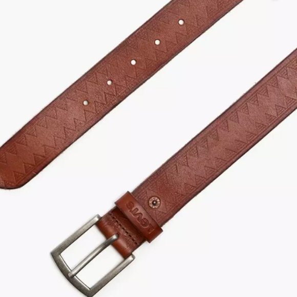 Levi's Embossed Leather Belt - Picture 2 of 2